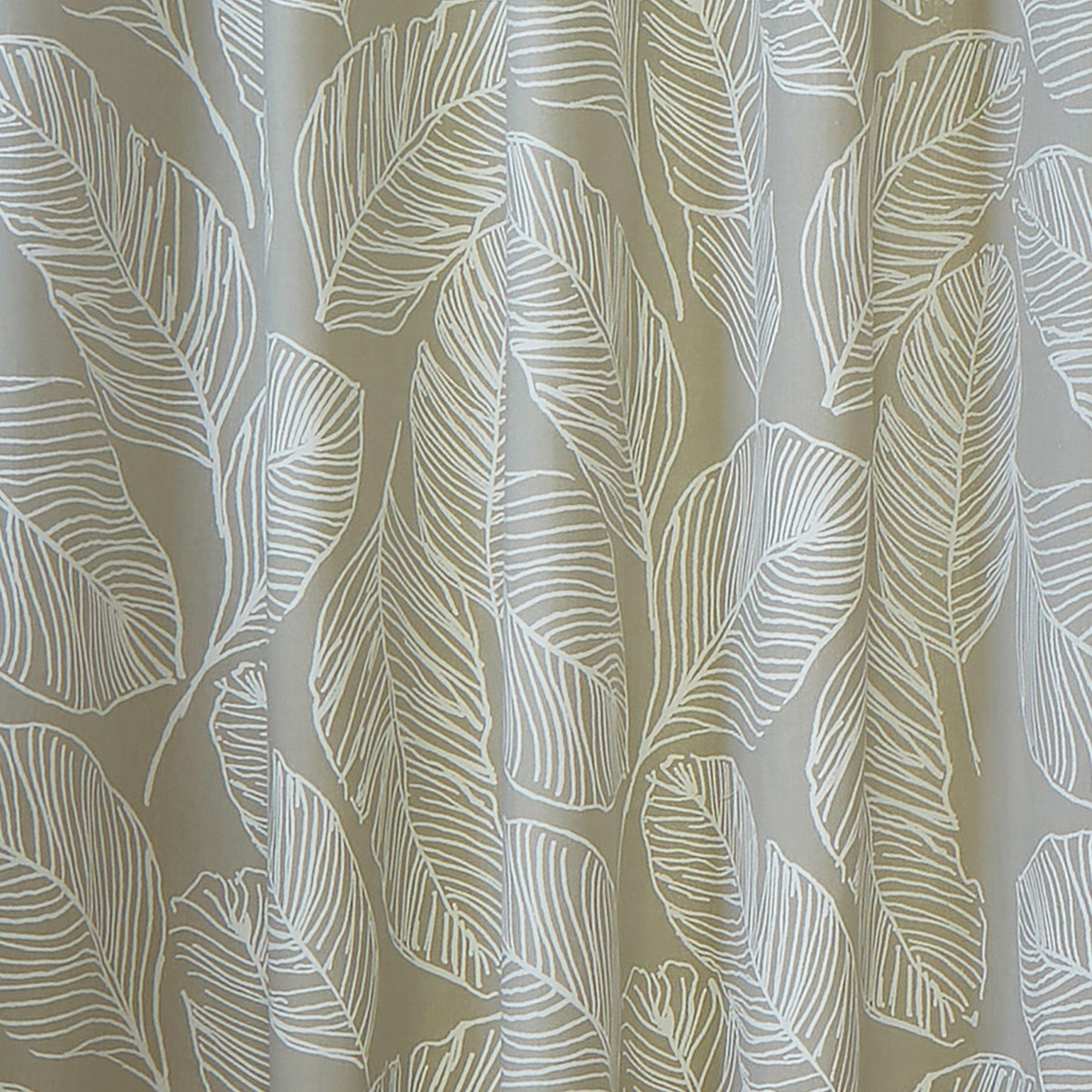 Fusion Matteo Eyelet Curtains - Natural Linen Blackout Window Drapes for Living Room & Bedroom | Thermal Insulated Room Darkening Curtain Panels