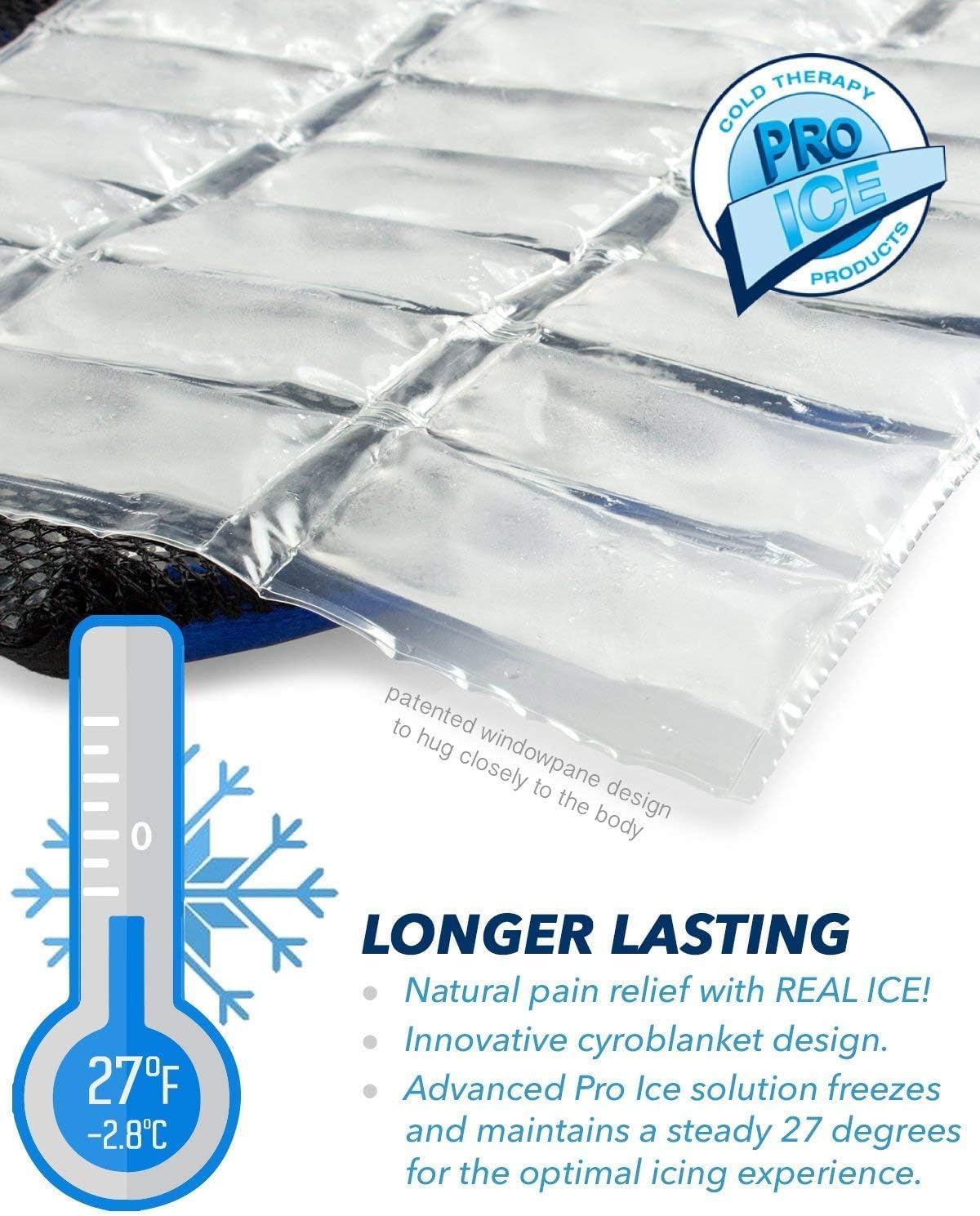 Reusable Cold Therapy Ice Pack Set for PI 420 Pro Knee Wrap - Durable Gel Ice Packs for Injury Pain Relief & Recovery - Perfect for Sports Injuries, Post-Surgery Care & Joint Pain Management