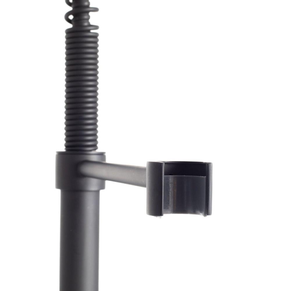 ZLINE Apollo Matte Black Pull Down Spring Single Handle Kitchen Faucet - Modern Design for Easy Dishwashing & Food Prep (APL KF MB) | Perfect for Home Kitchens & Commercial Use
