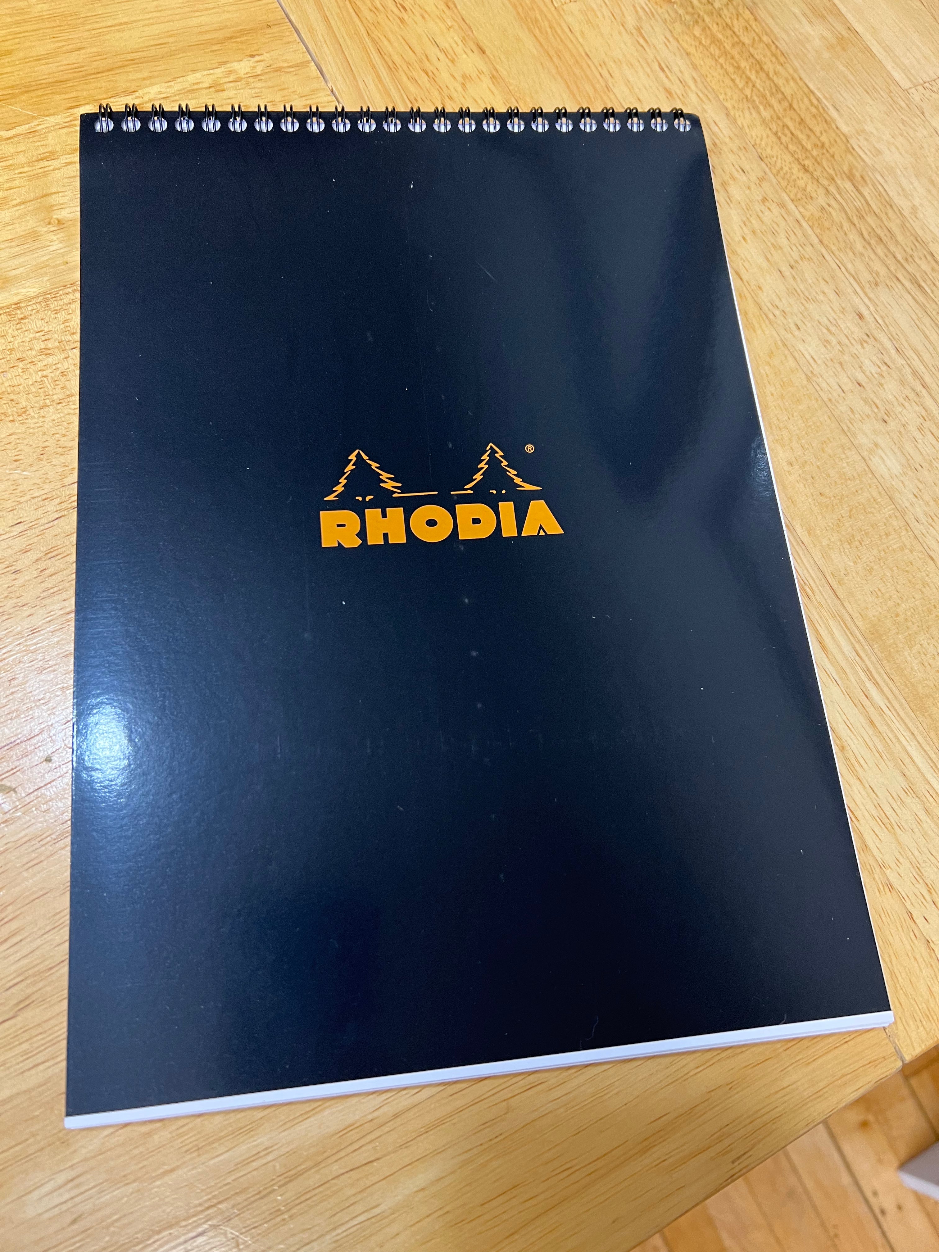 Rhodia No. 18 Top Wire Bound Notebook - Lined Paper Without Margins - Perfect for Journaling, Sketching & Note Taking