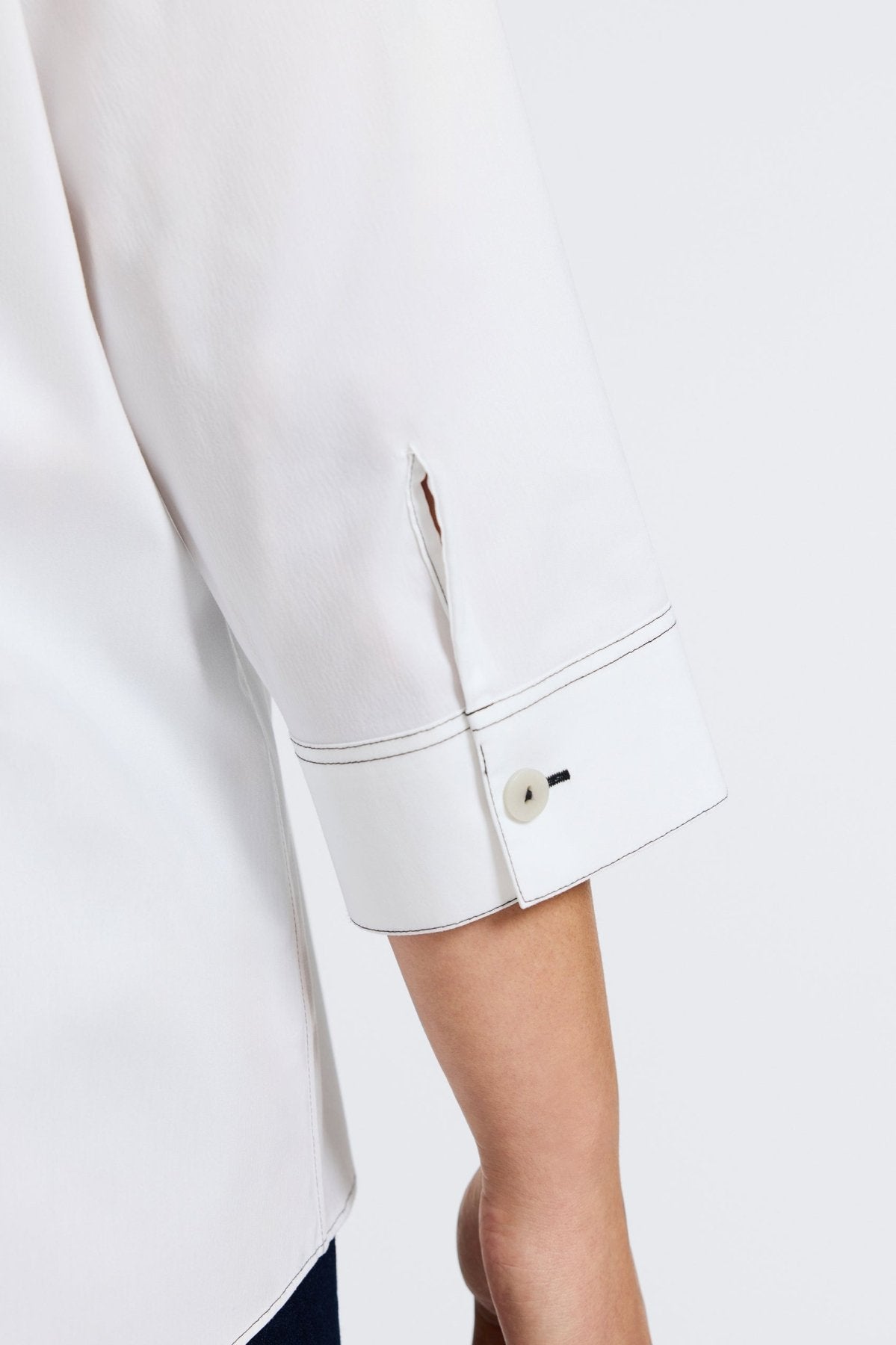 Kelly Plus No Iron Stretch 3/4 Sleeve Shirt for Women - Wrinkle-Free Comfort Fit Blouse for Office, Travel & Casual Wear