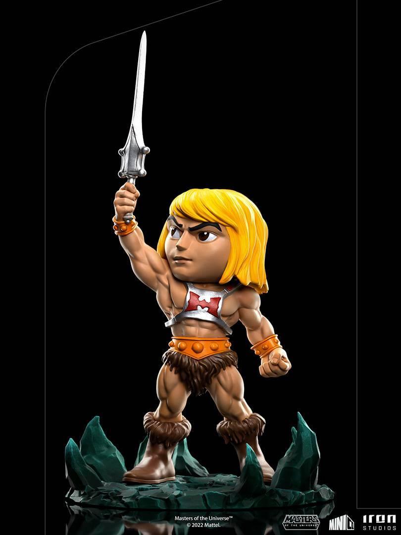 Iron Studios Masters of the Universe He-Man MiniCo Figure - Collectible Action Figure for Fans, Display & Home Decor