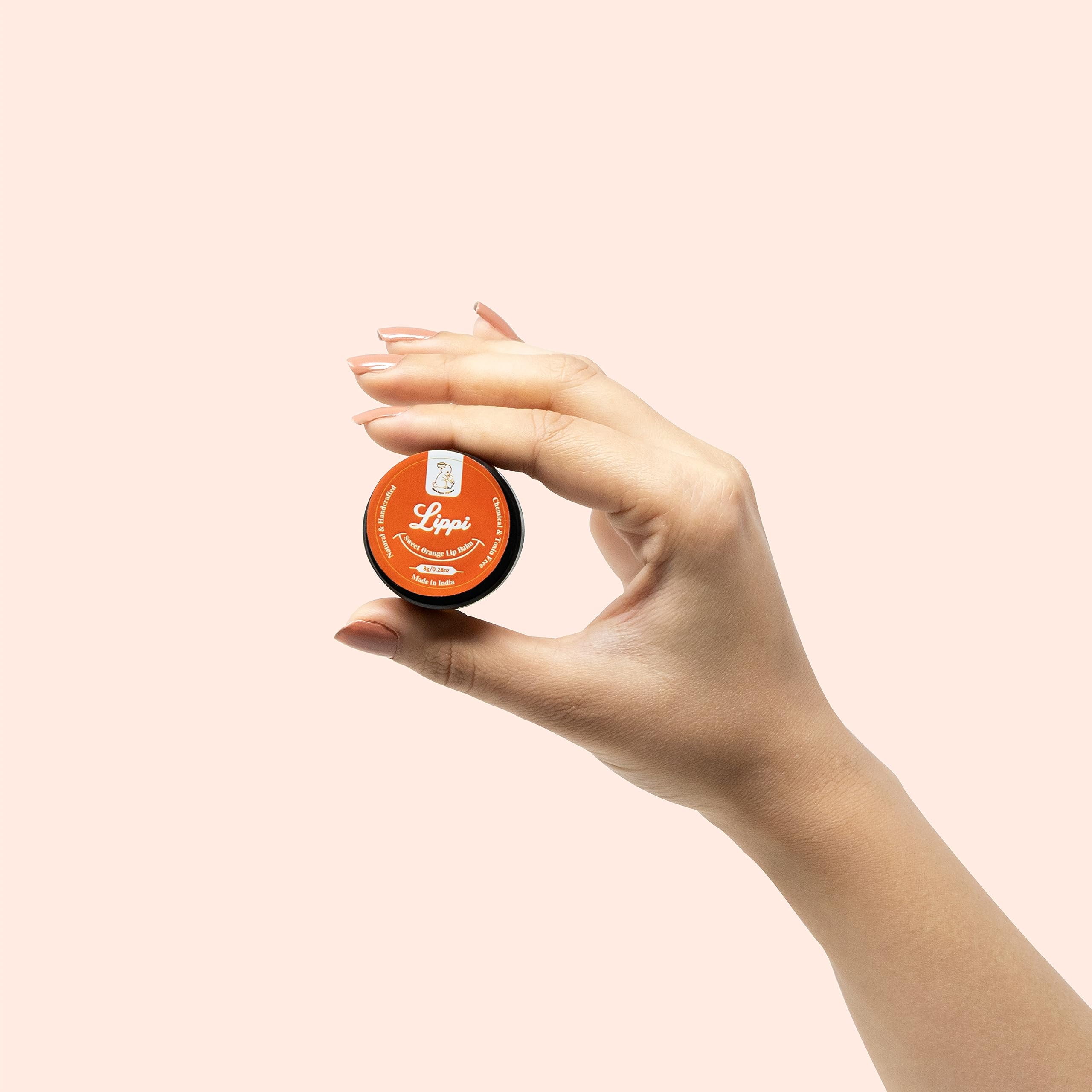 Blush Bunny Organic Lip Balm Pack of 2 - Nourishing Nude Natural Lip Care with Shea Butter, Cocoa Butter, Vitamin E & Coconut Oil for Dry, Chapped & Dark Lips (Sweet Orange & Chocolate Flavors) | Perfect for Daily Hydration, Gift Sets & On-The-Go Lip Care