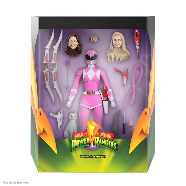 Mighty Morphin Power Rangers ULTIMATES! Pink Ranger Action Figure - Collectible 6-Inch Scale Toy for Fans, Perfect for Display & Play | Power Rangers Merchandise for Kids & Adult Collectors