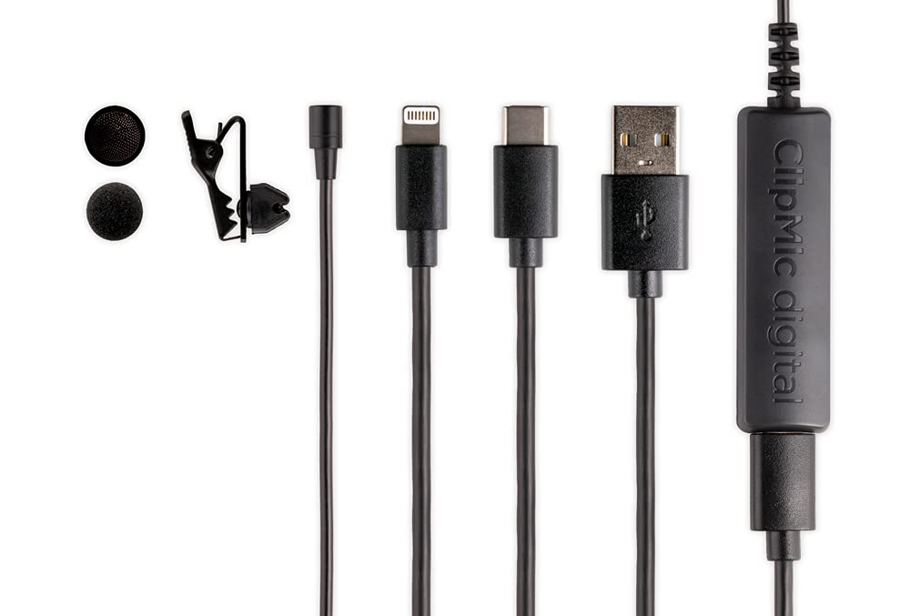 Apogee ClipMic Digital 2 USB Lavalier Microphone - Professional Podcast Mic for Travel, Conference Calls & Streaming - Compatible with Mac, Windows & iOS - Perfect for Remote Work, YouTube Creators & Online Meetings