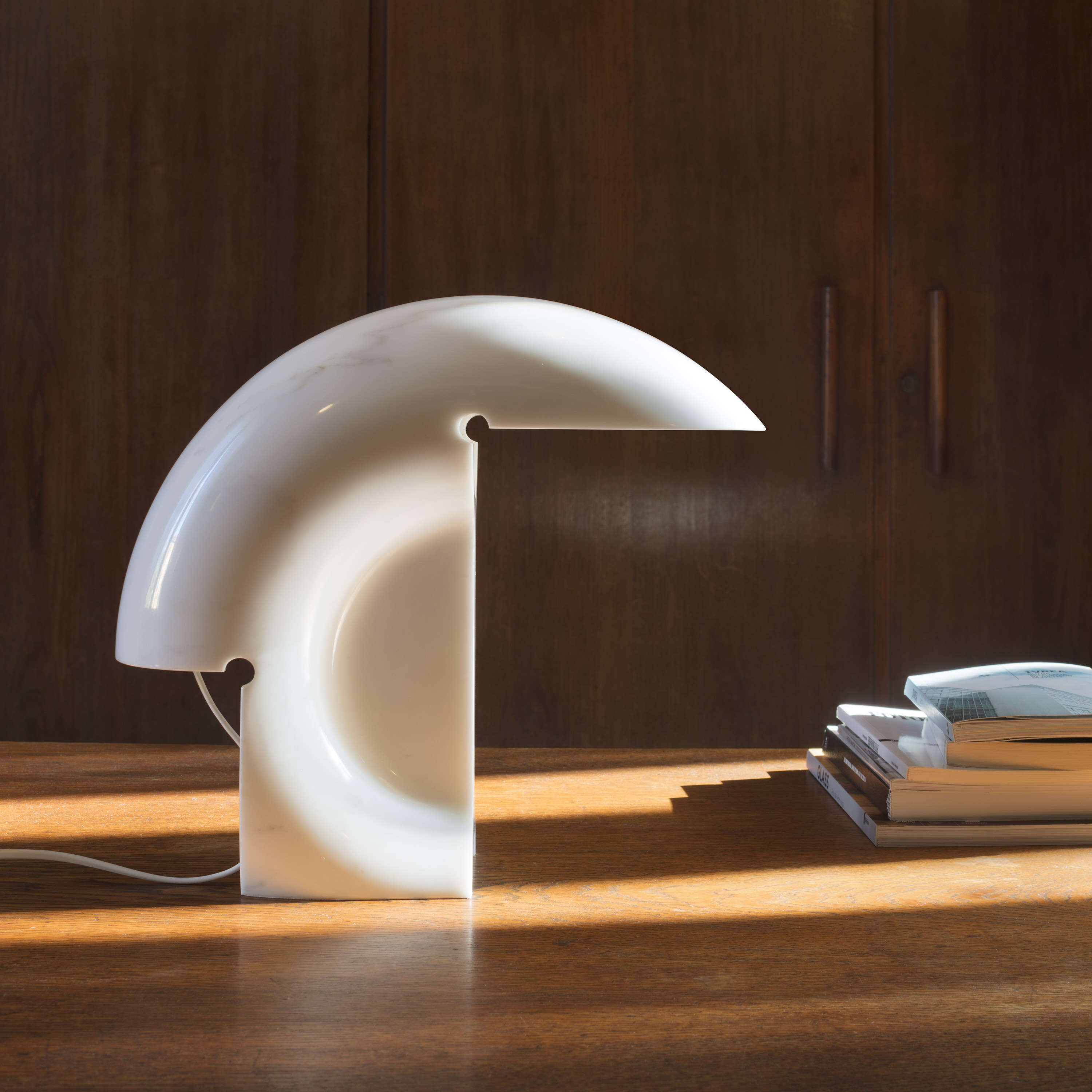 Elegant Biagio Marble Table Lamp - Modern Home Decor Lighting for Bedroom, Living Room & Office - Dimmable LED Desk Lamp with Natural Stone Base