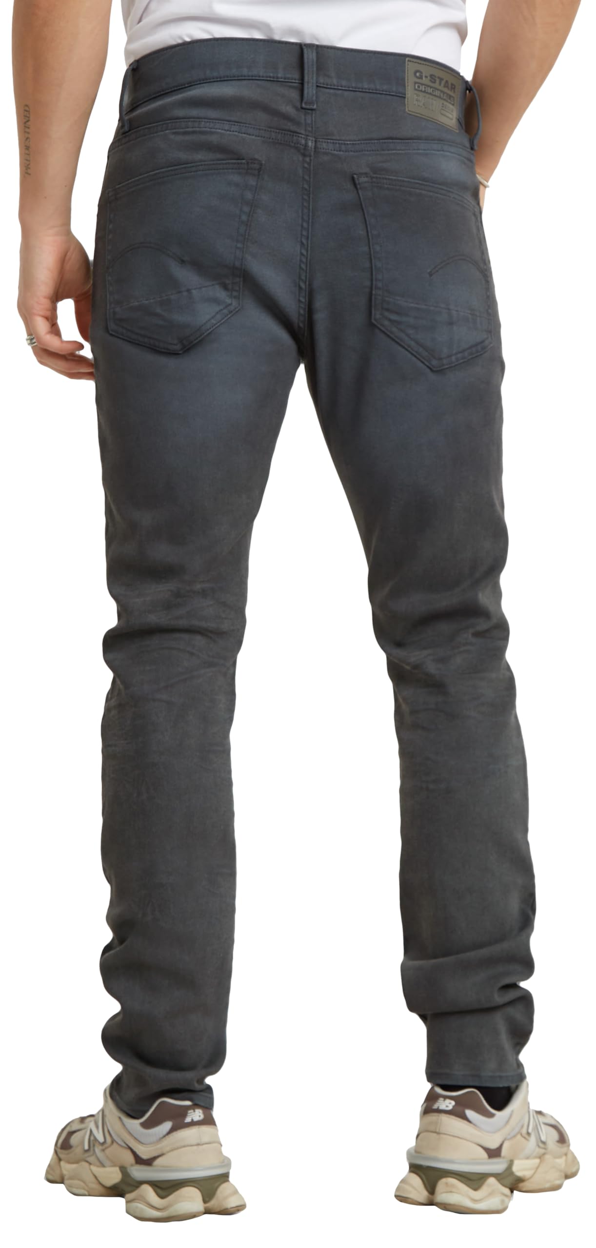G-Star Raw Men's 3301 Slim Fit Jeans - Dark Aged Cobler Denim Pants, Size 40W x 38L | Comfortable & Stylish for Casual Wear, Office, and Night Out
