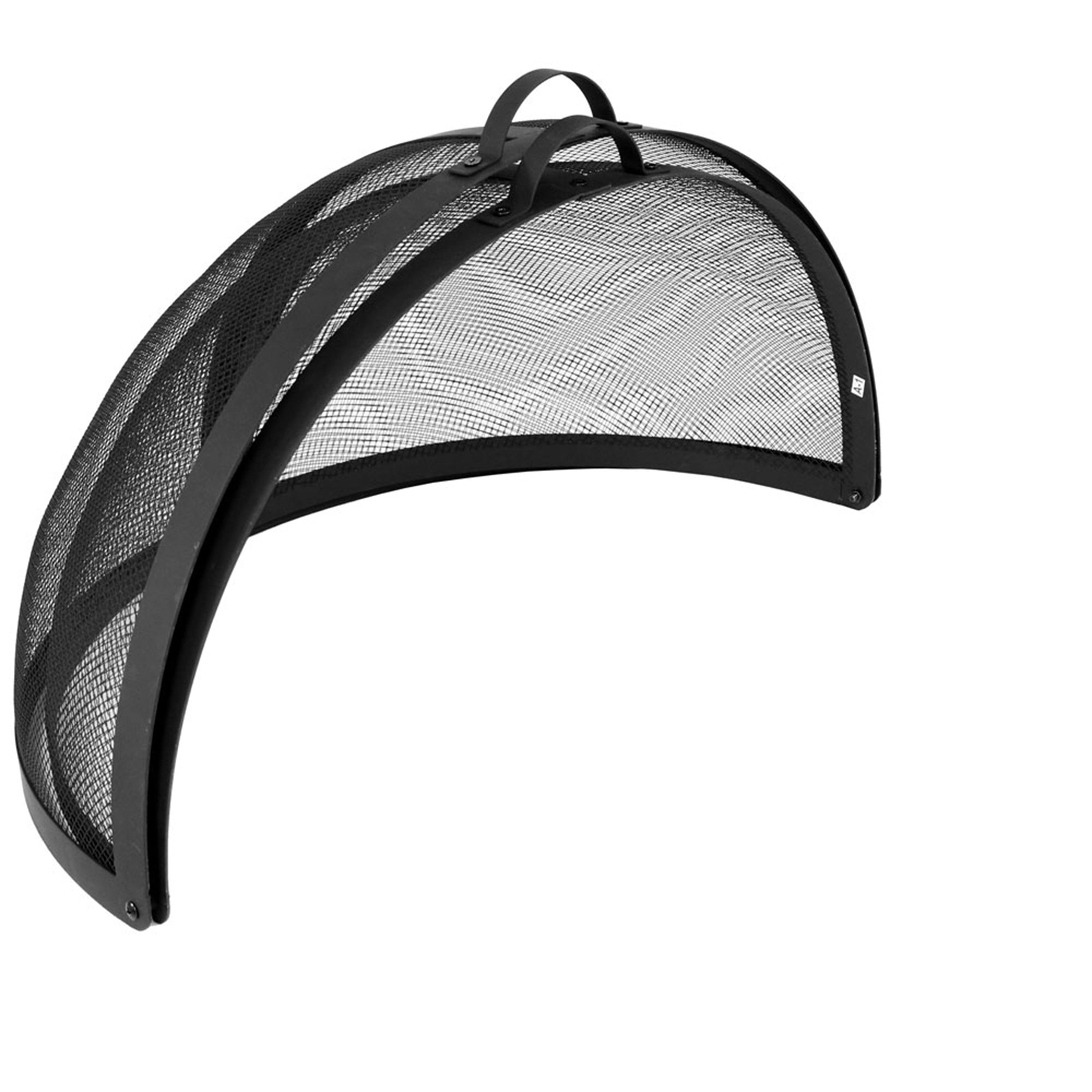 Easy Access Steel Fire Pit Spark Screen Cover - Durable & Rust-Resistant for Outdoor Camping, Backyard, Patio & Bonfire Safety