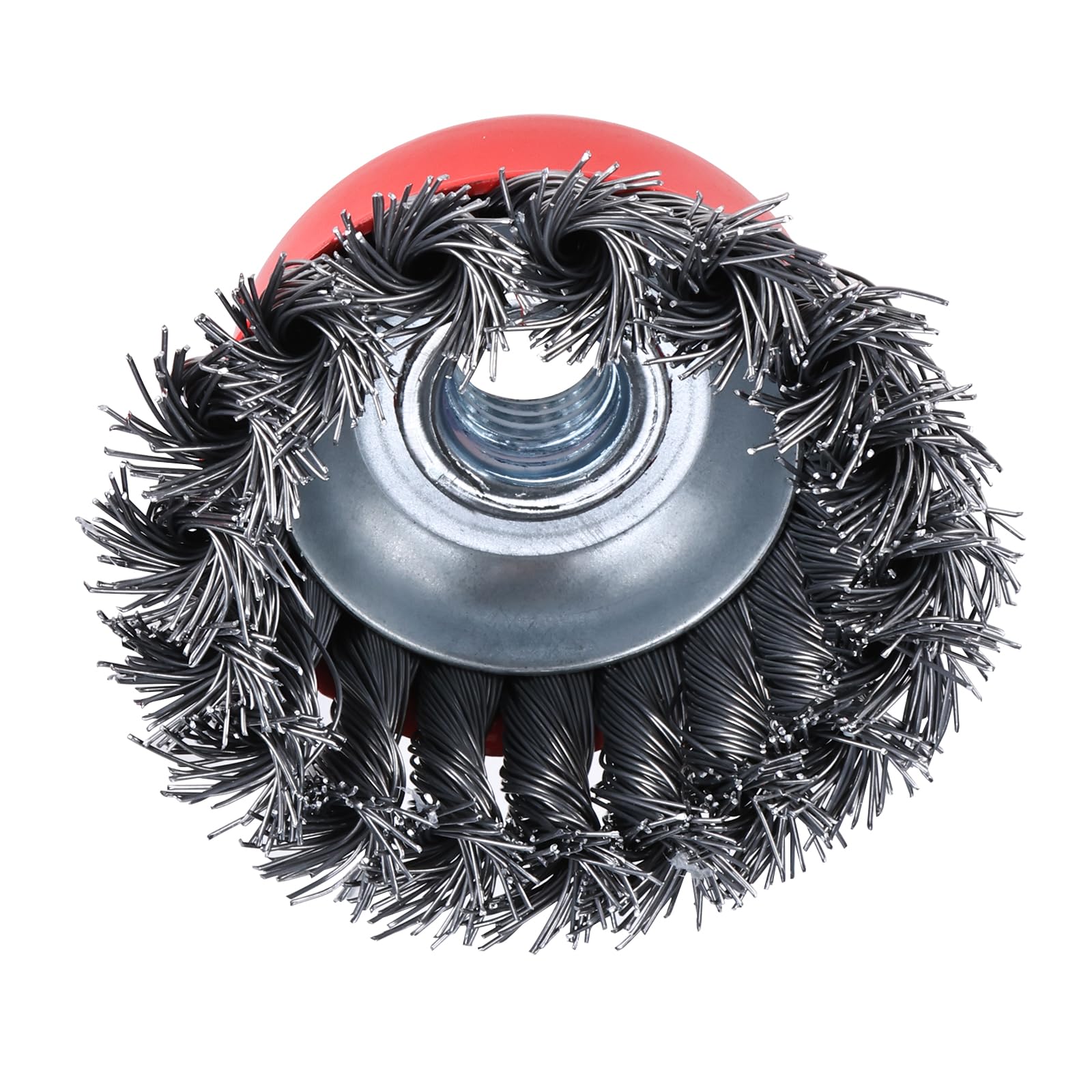 4 Inch Twisted Knotted Wire Cup Brush for Angle Grinder - 5/8