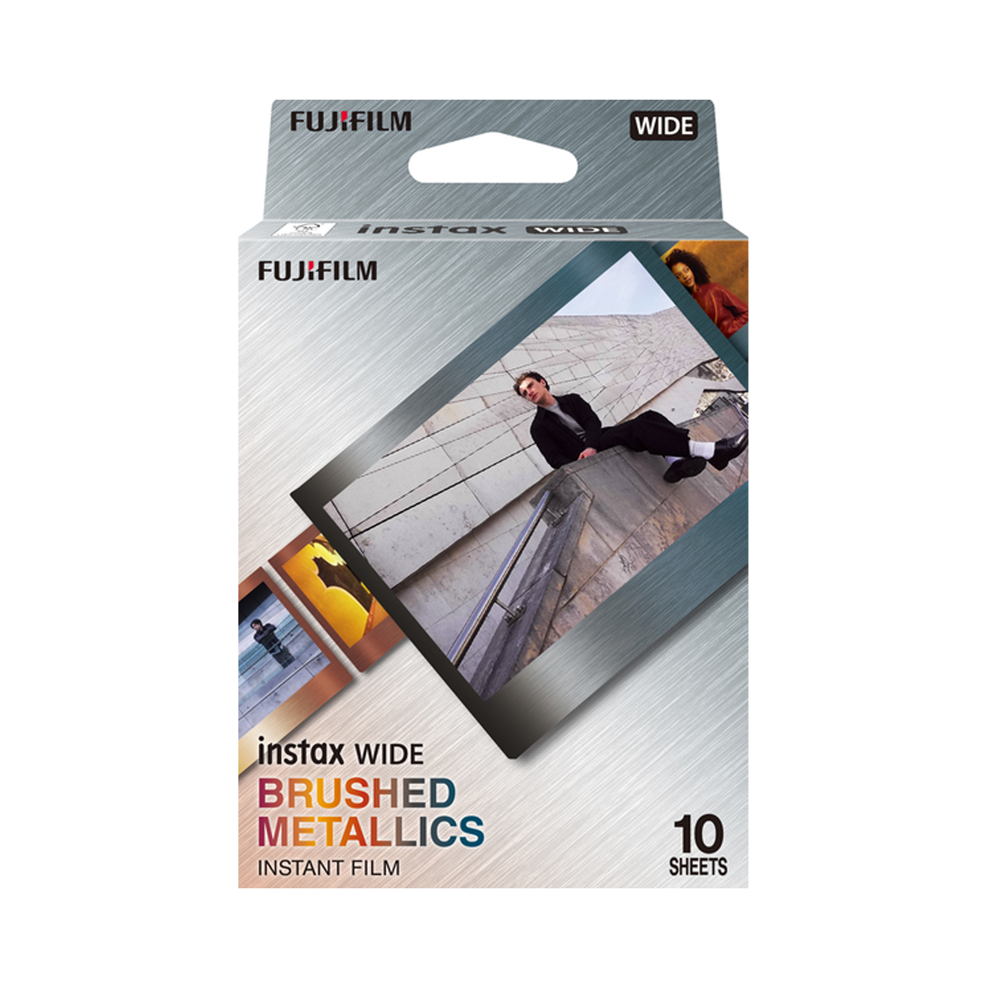 Fujifilm Instax Wide Brushed Metallics Instant Film - 10 Exposures for Instant Camera | Perfect for Parties, Weddings & Creative Photography Projects