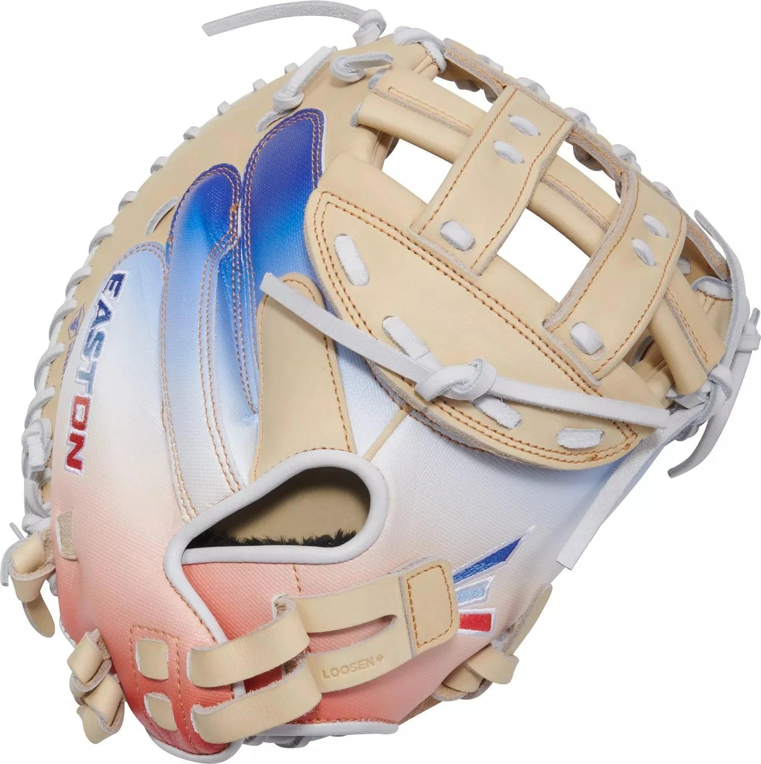 Easton Professional Collection Color Splash 2.0 Fastpitch Softball Catcher's Mitt - 34 Inch Youth/Adult Glove (PCFPCM34C) for Baseball & Softball Games, Training, and Practice