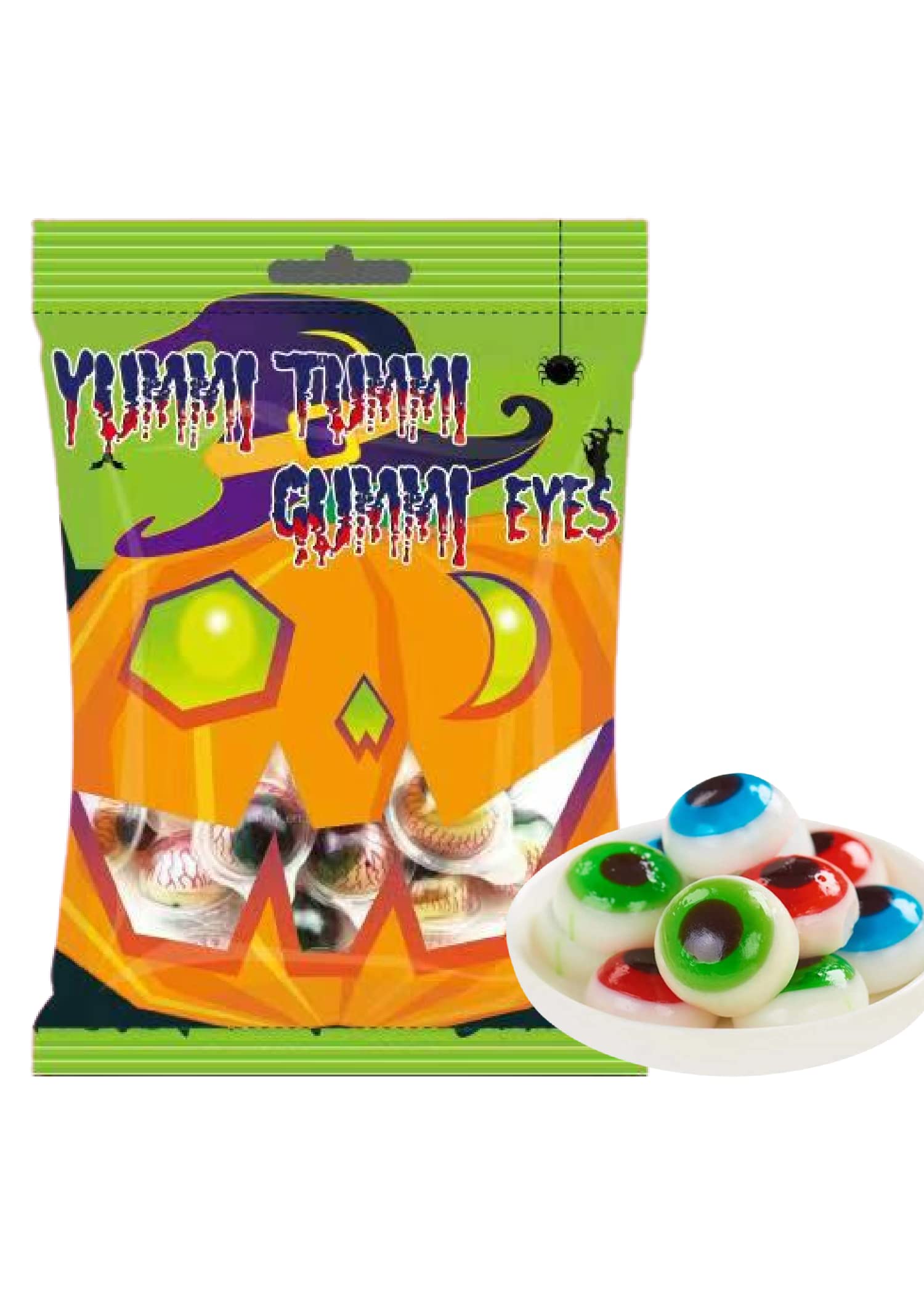 Fusion Select Halloween Eyeball Gummy Candy - 1 Pack Spooky Chewy Gummies for Trick or Treat, Scary Party Favors & Novelty Snacks | Perfect for Halloween Parties, Trick-or-Treating & Spooky Movie Nights