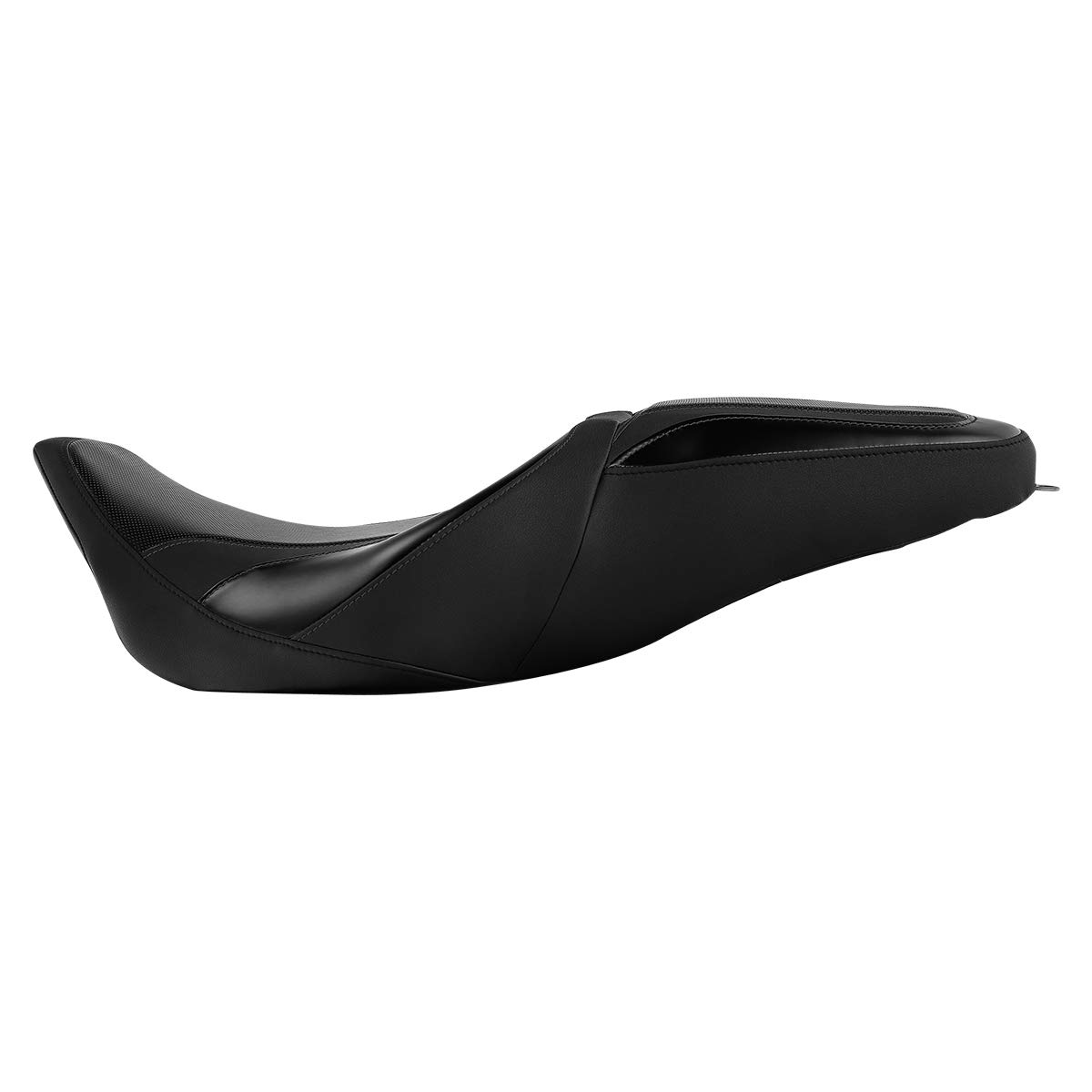 Premium One-Piece 2-Up Bucket Seat for Harley Davidson Road King/Street Glide/Electra Glide/Road Glide (2009-2023) - Comfortable Motorcycle Driver & Passenger Seat for Long Rides and Cruising