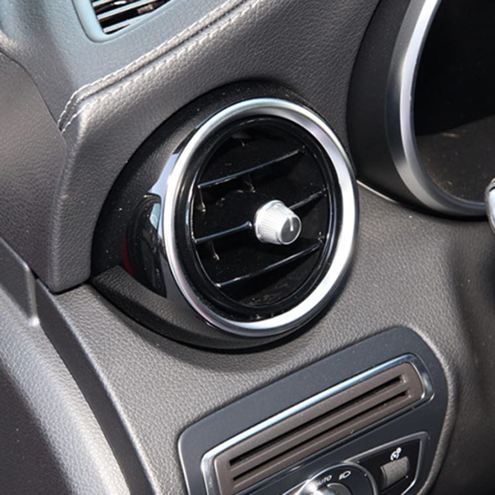 ZCARGEL Round ABS Car Air Conditioner Grille Vent - Compatible with Mercedes W205 W253 2015-2021 Models (205830020) - Front/Rear Dashboard Air Outlet for Enhanced Cabin Airflow & Interior Style
