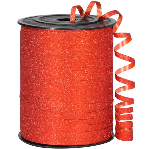 Orange Glitter Ribbon