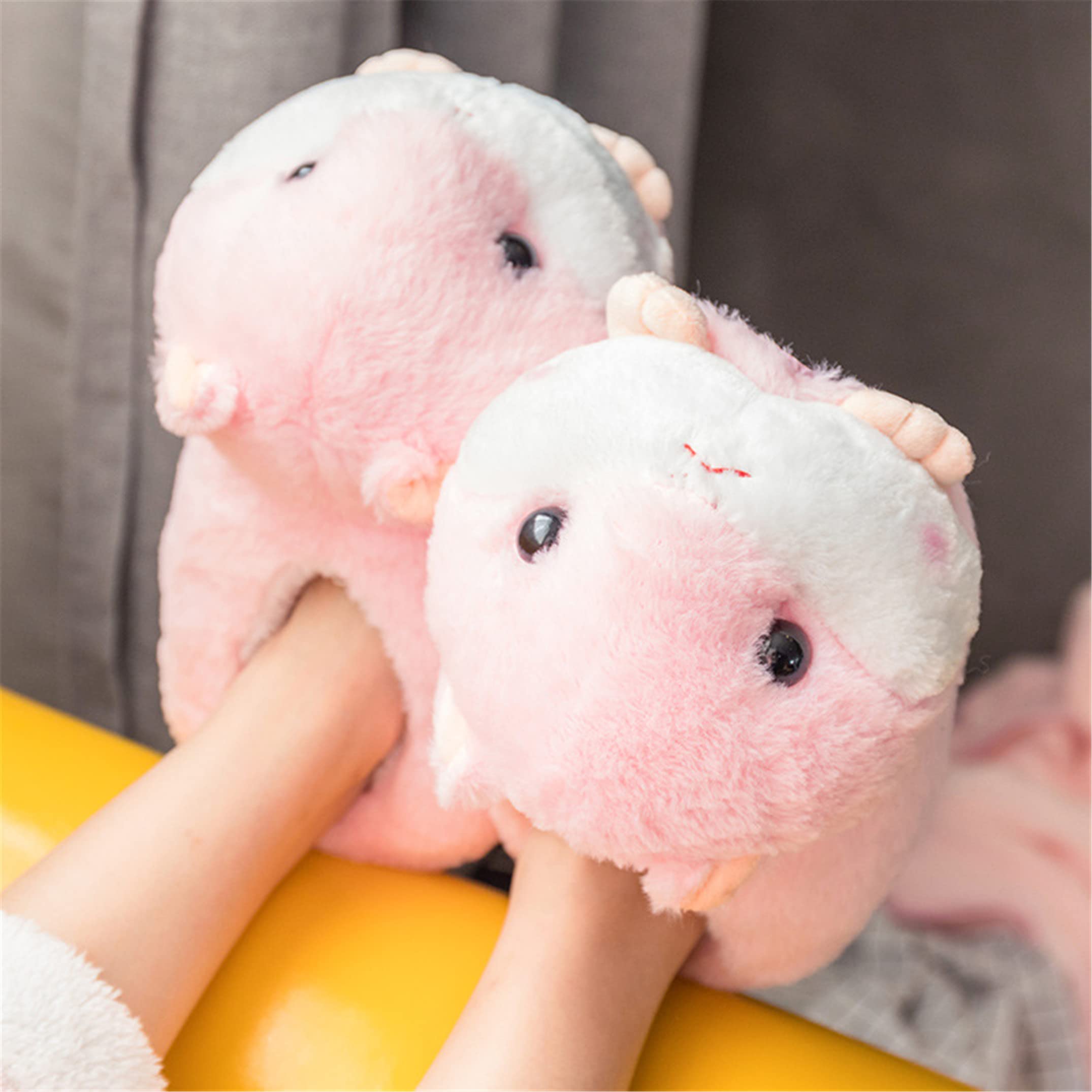 Adorable Pig Cartoon Fuzzy House Slippers for Women - Cozy Winter Indoor/Outdoor Slides with Non-Slip Sole - Perfect for Home, Lounge & Gift Giving