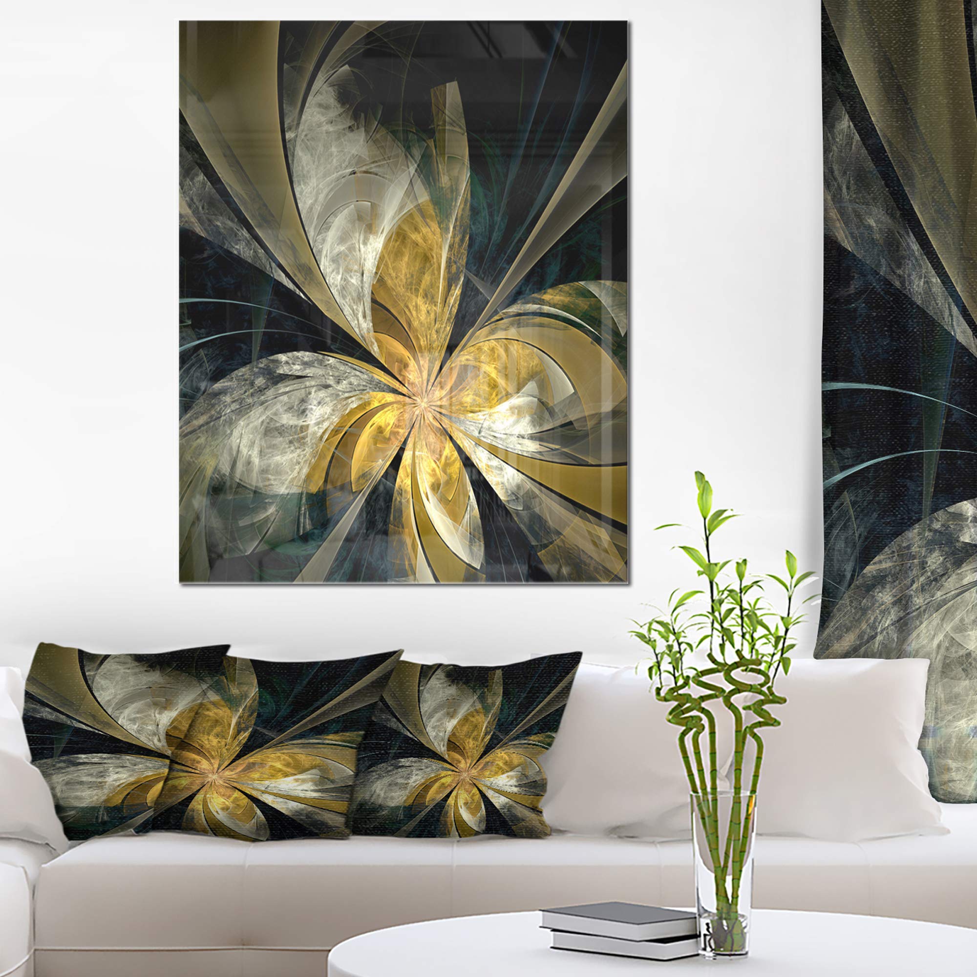 DesignArt Garden Near The House - Landscape Metal Wall Art Decor for Outdoor & Indoor Use - Perfect for Patio, Living Room, Bedroom, and Office Spaces