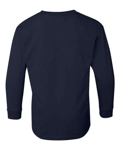 Gildan Heavy Cotton™ Youth Long Sleeve T-Shirt 5400B - Soft & Durable Kids' Tee for School, Sports & Everyday Wear