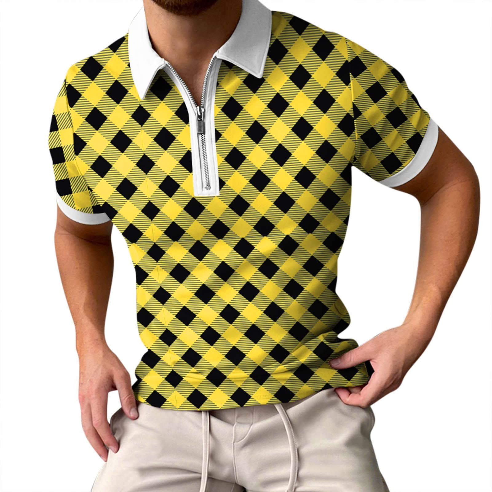 **Men's Dry Fit Printed Short Sleeve T-Shirts - Slim Fit Round Neck Pullover Tee for Casual Wear, Gym & Outdoor Activities**