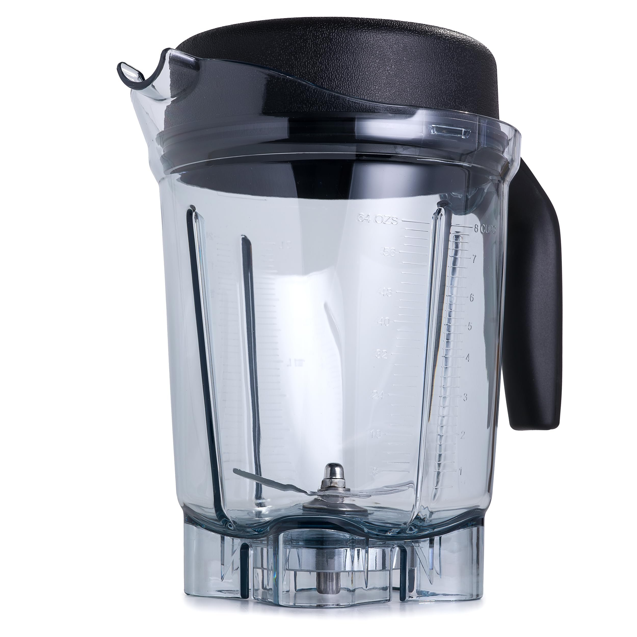 64 oz Replacement Container Jar with Lid for Vitamix Blender Pitcher - Compatible with 750, 5000, 5200, 6300, 7500, VM0102, VM0103, VM0197, E310, Classic & Explorian Series - Perfect for Smoothies, Soups & Nut Butters