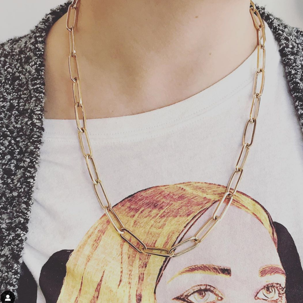 Eddie Large Link Chain - Heavy Duty Stainless Steel Necklace for Men & Women - Perfect for Layering, Punk & Gothic Fashion