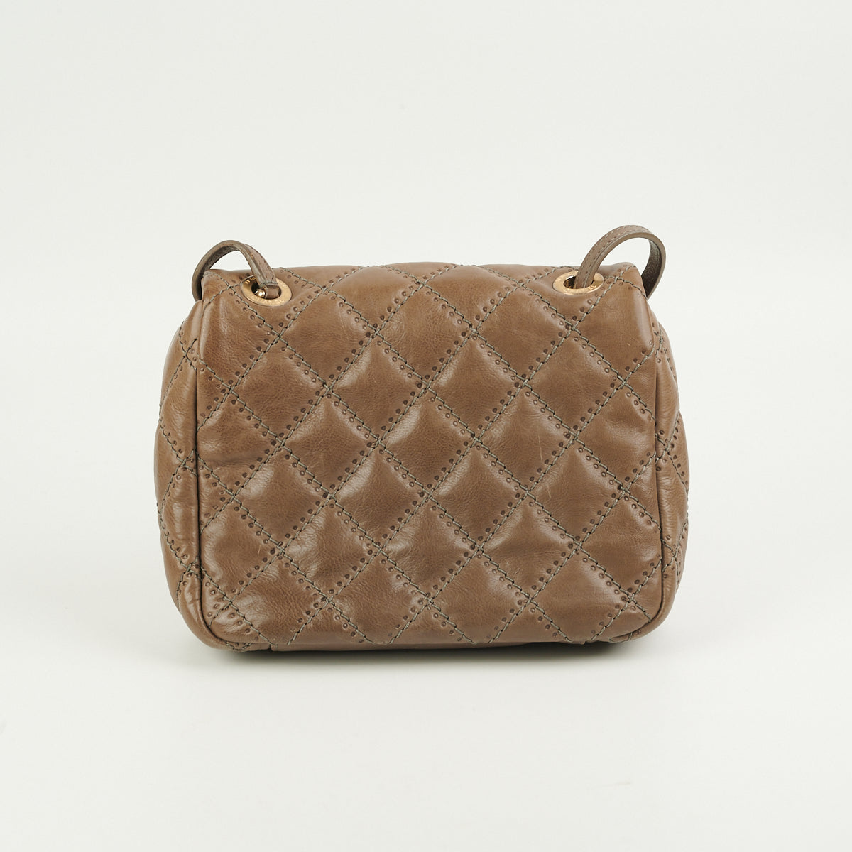 Chanel Quilted Square Flap Bag in Soft Lambskin Leather - Taupe Color | Luxury Crossbody Purse for Women, Perfect for Date Night & Special Occasions