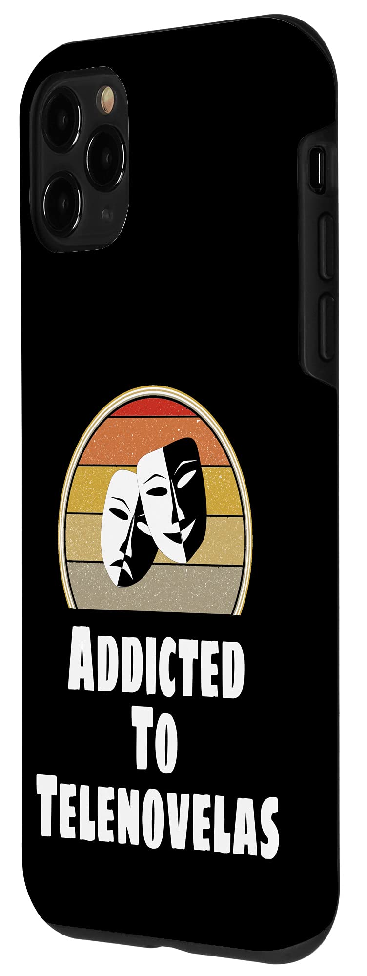 iPhone 11 Pro Case - Mexican Soap Opera Retro Design | Addicted to Telenovelas | Durable Protective Phone Cover for Daily Use, Travel & Gift Giving