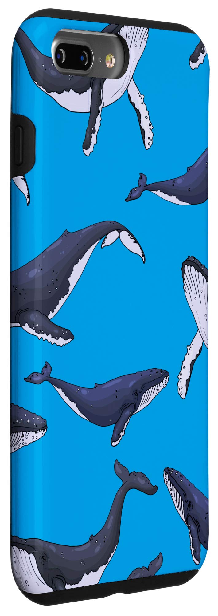 Premium Humpback Whale Phone Case for iPhone 7 Plus & 8 Plus - Durable Protective Cover with Unique Whale Design - Perfect for Outdoor Adventures, Beach Trips & Nature Lovers