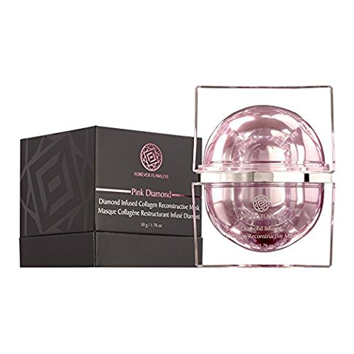 Forever Flawless Diamond Infused Collagen Reconstructive Face Mask - 100% Natural Diamond Powder, Anti-Wrinkle & Anti-Aging Treatment, Hydrating Facial Mask for Youthful Skin (1.76 oz) | Perfect for Spa Nights, Bridal Prep & Skincare Routines