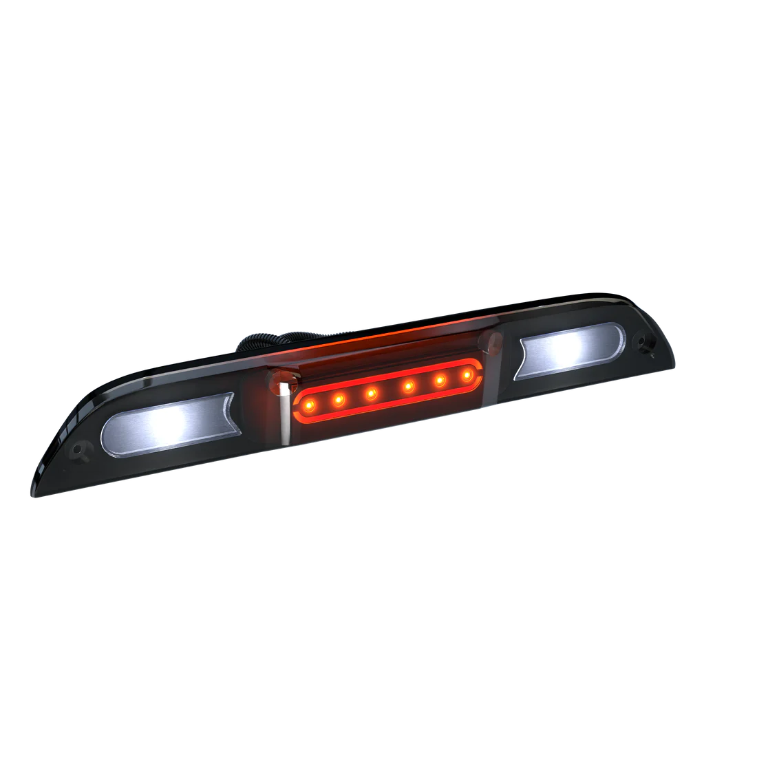Ford Super Duty F250 F350 F450 F550 3rd Brake Light (2017-2024) - CREE XML LED Smoked Lens - Compatible with Cargo Bed Camera - Perfect for Truck Upgrades & Night Driving Safety