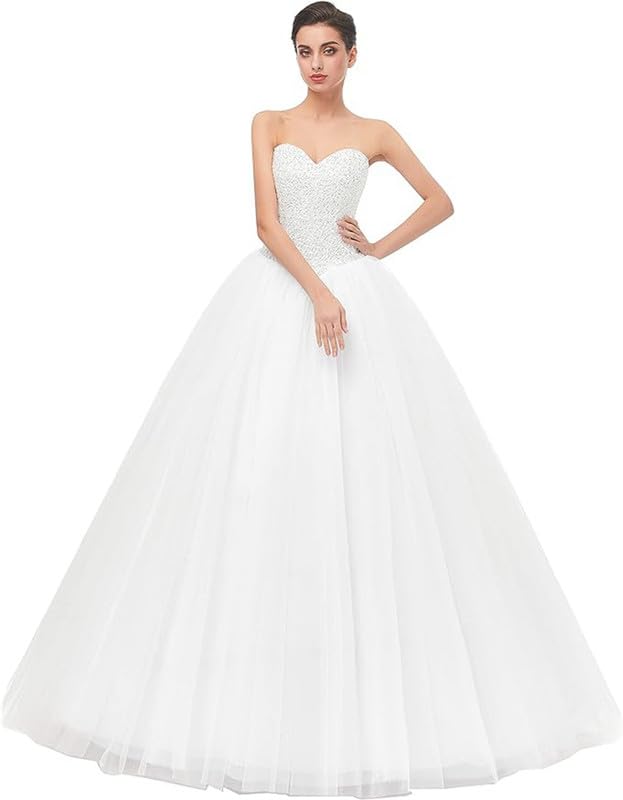 Elegant Women's Ball Gown Bridal Wedding Dresses - Perfect for Formal Weddings, Prom & Evening Events
