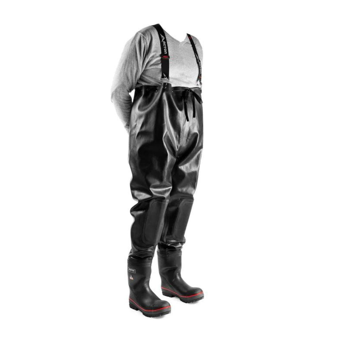 Protecto 2.0 Waterproof Natural Rubber Chest Wader Work Boots for Men - Size 11 (Model 4287B) - Ideal for Fishing, Hunting, and Outdoor Work in Wet Conditions