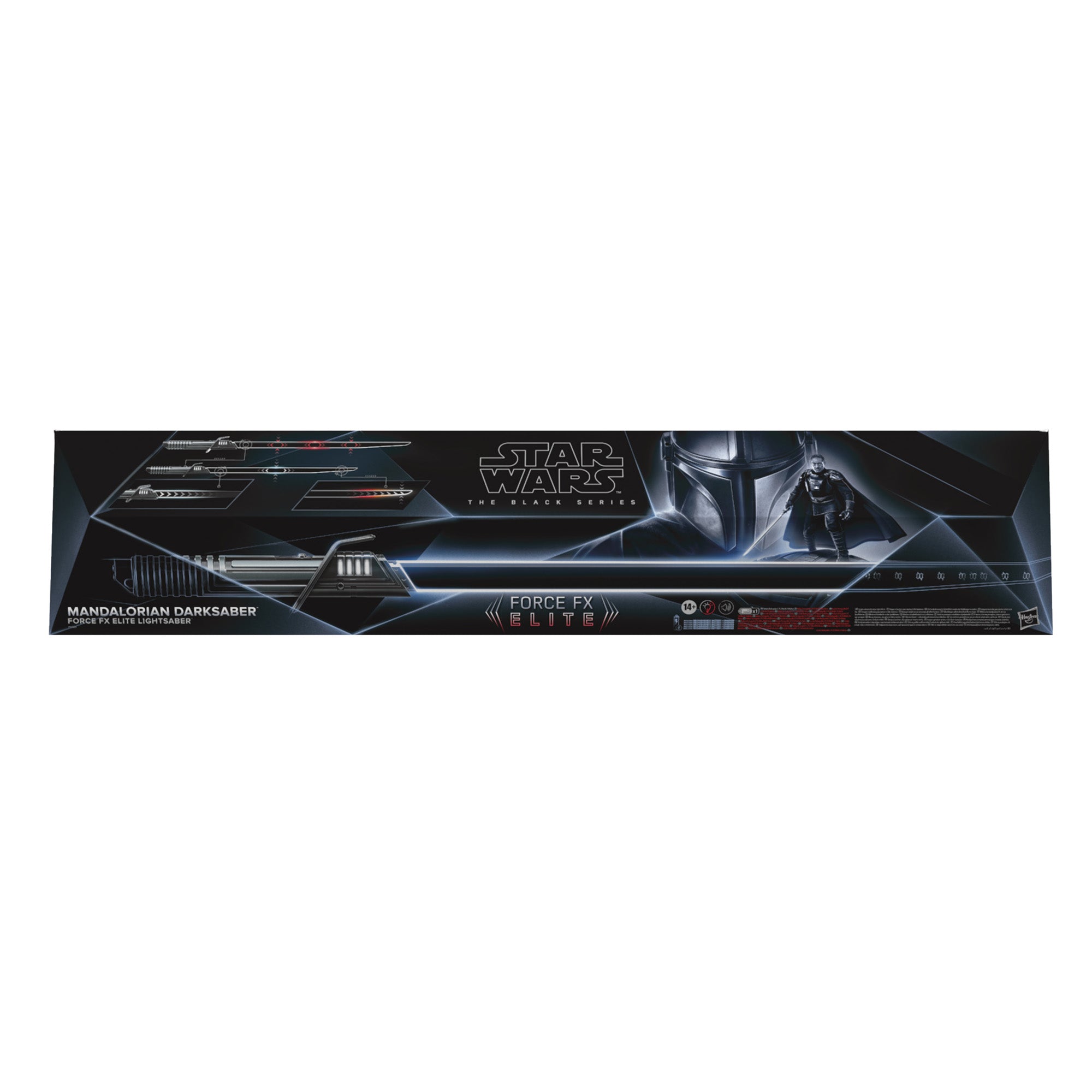 Star Wars The Black Series Mandalorian Darksaber Force FX Elite Lightsaber - Premium Collectible Replica for Display & Cosplay - Perfect for Star Wars Fans, Collectors & Role-Playing Scenes