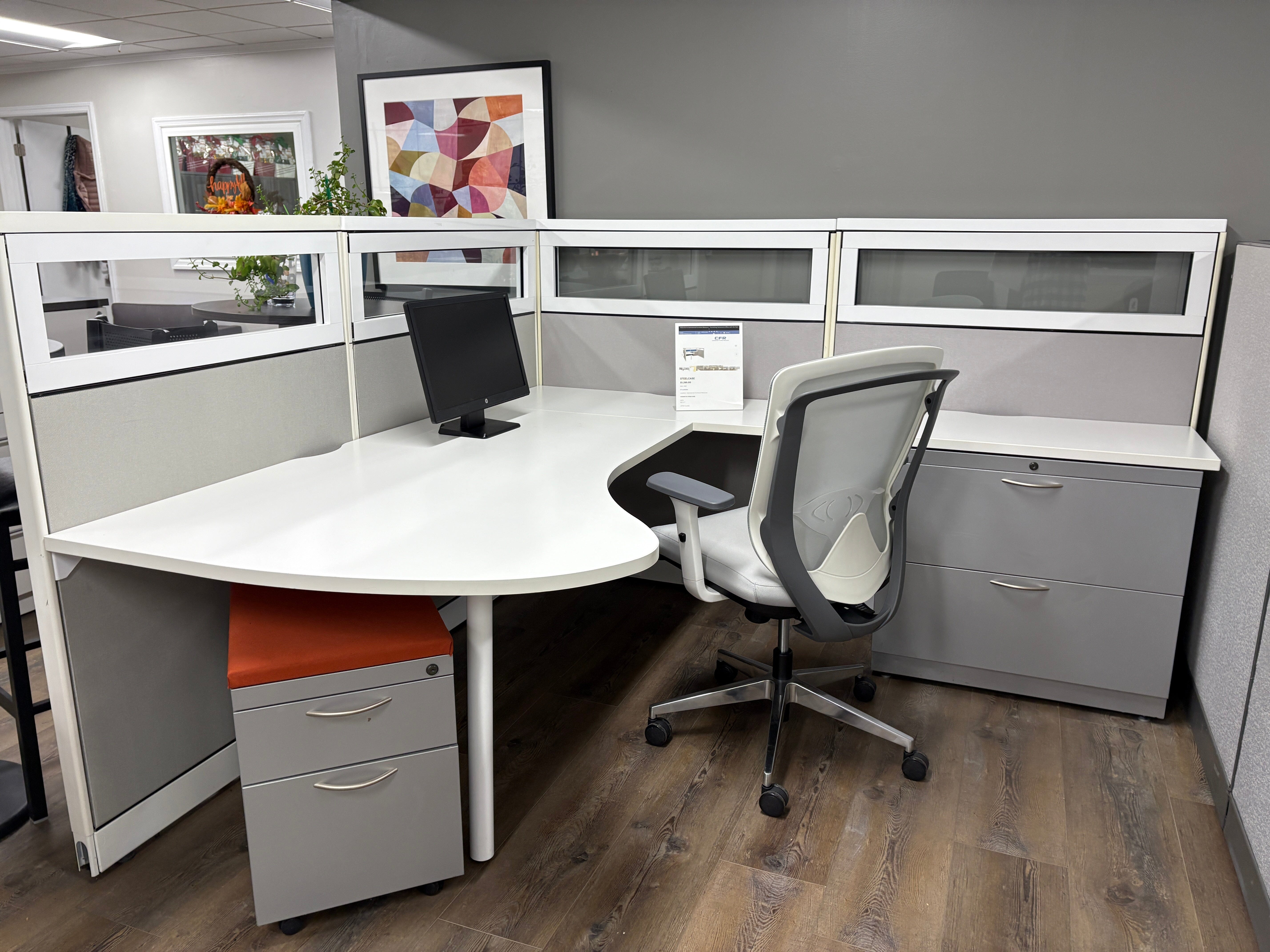 High-Quality Used Steelcase Cubicles for Office & Workspace - Durable & Affordable Office Partitions