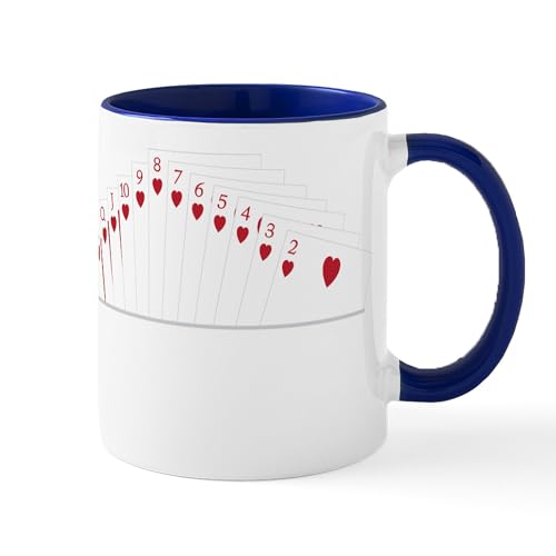 White/Navy Inside - Hearts Bridge Suit Mug