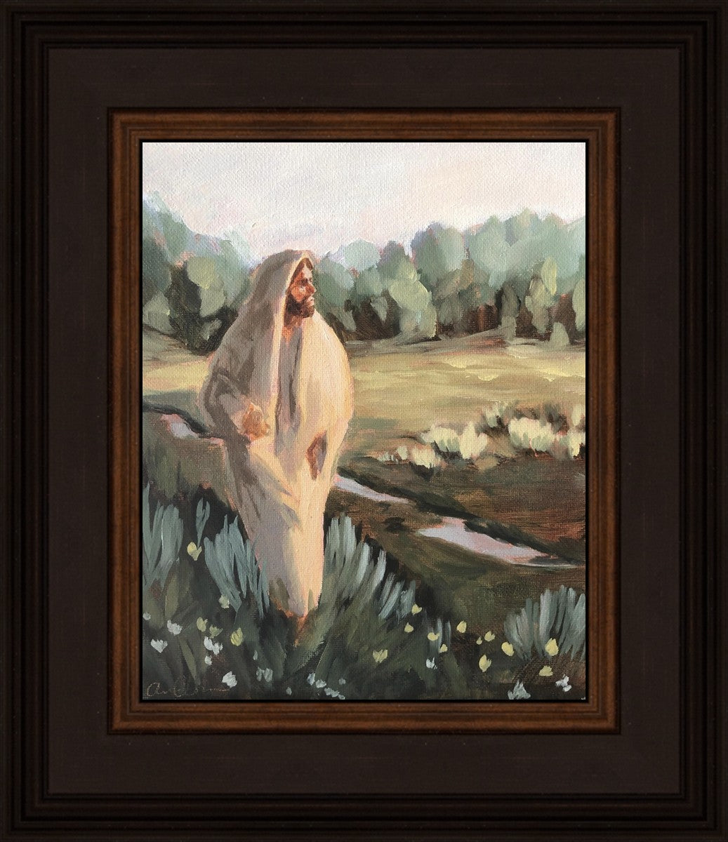 Be Thou Humble by Amber Whitworth - Inspirational Christian Wall Art for Home & Office Decor - Perfect for Living Room, Bedroom, or Gift