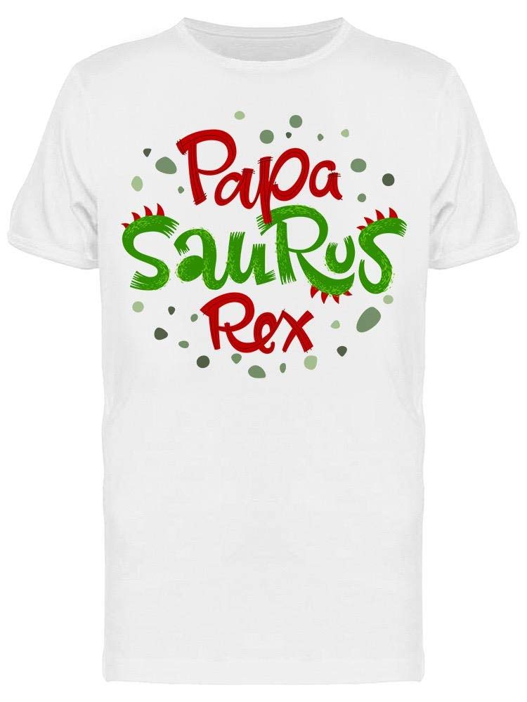 Papa Dinosaur Saurus Rex Quote T-Shirt for Men - Funny Dino Graphic Tee for Casual Wear & Gifts