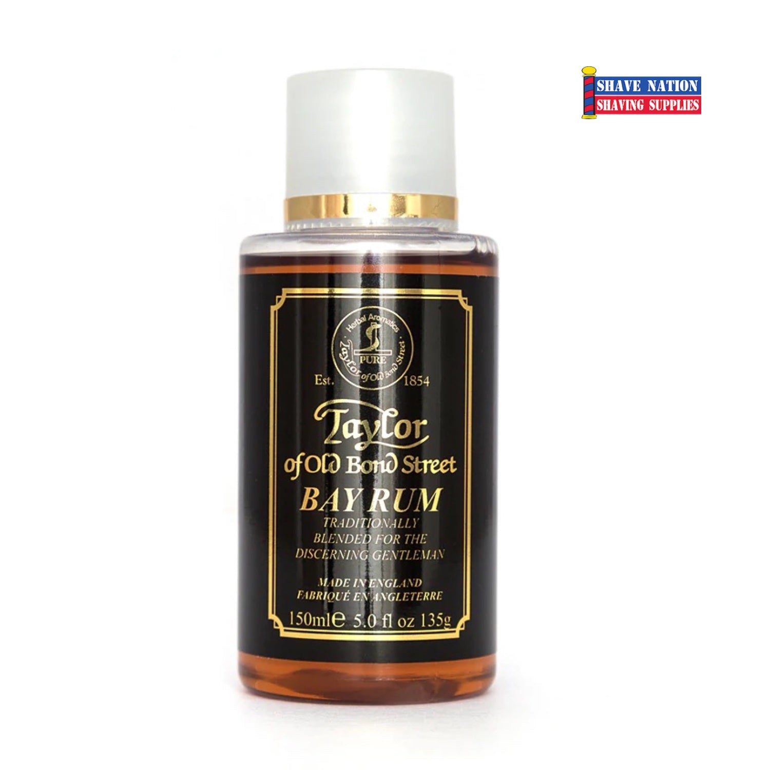 Taylor of Old Bond Street Bay Rum Aftershave for Men - Classic Alcohol-Free Shaving Balm with Natural Ingredients - Perfect for Post-Shave Soothing & Skin Hydration