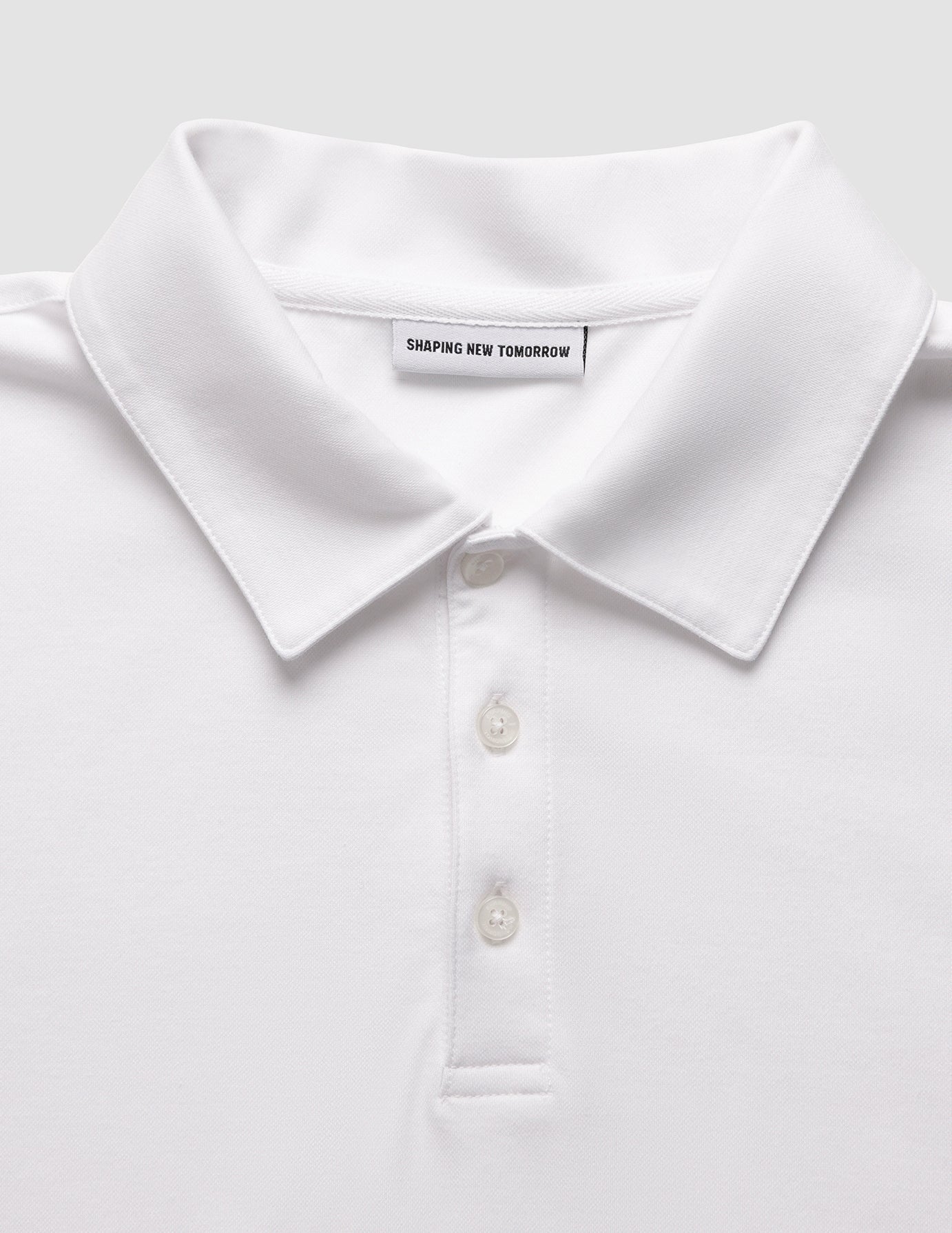 Evolve Men's Performance Pique Polo Shirt - Breathable & Moisture-Wicking Golf Tennis Work Shirt in White | Perfect for Casual Wear, Office & Sports Activities