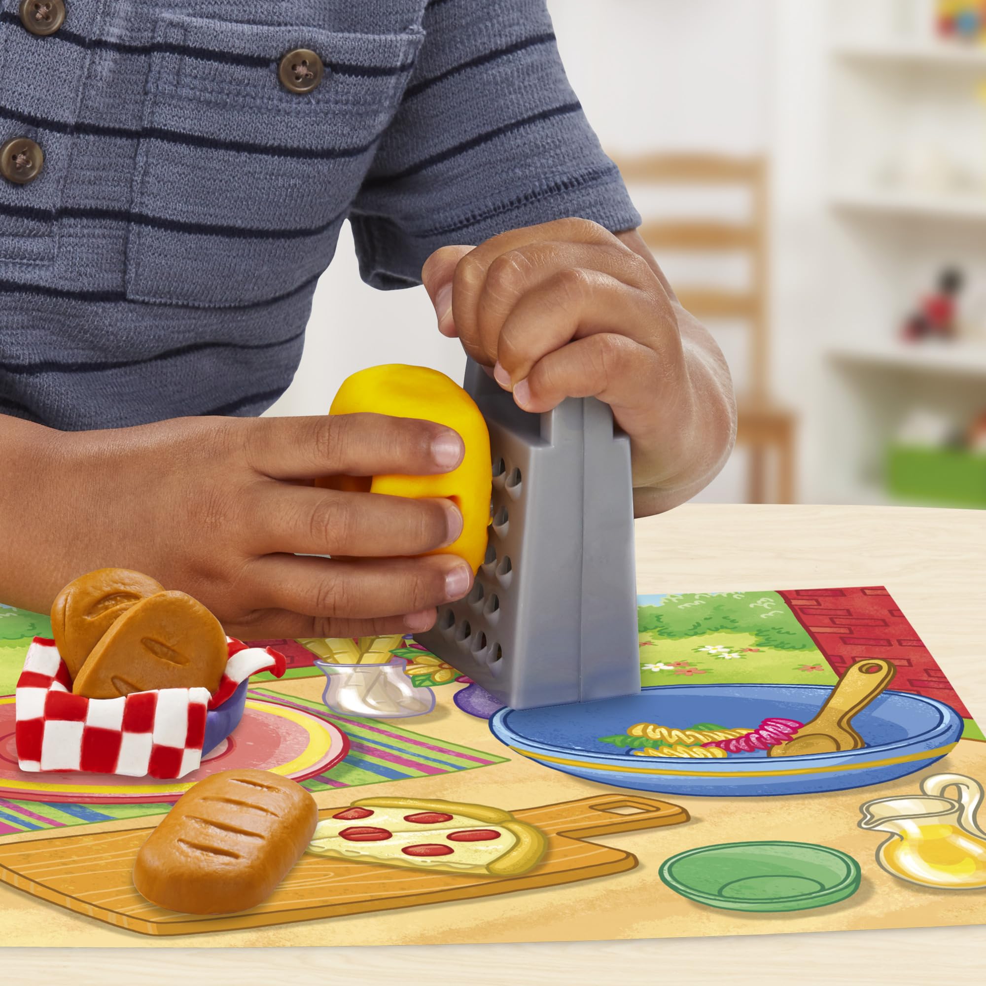 Play-Doh Pasta Dinner Playset - 35+ Realistic Kitchen Toys & Accessories for Kids Ages 3+ | Pretend Play Kitchen Set for Boys & Girls | Perfect for Role-Playing, Birthday Gifts & Preschool Learning Activities