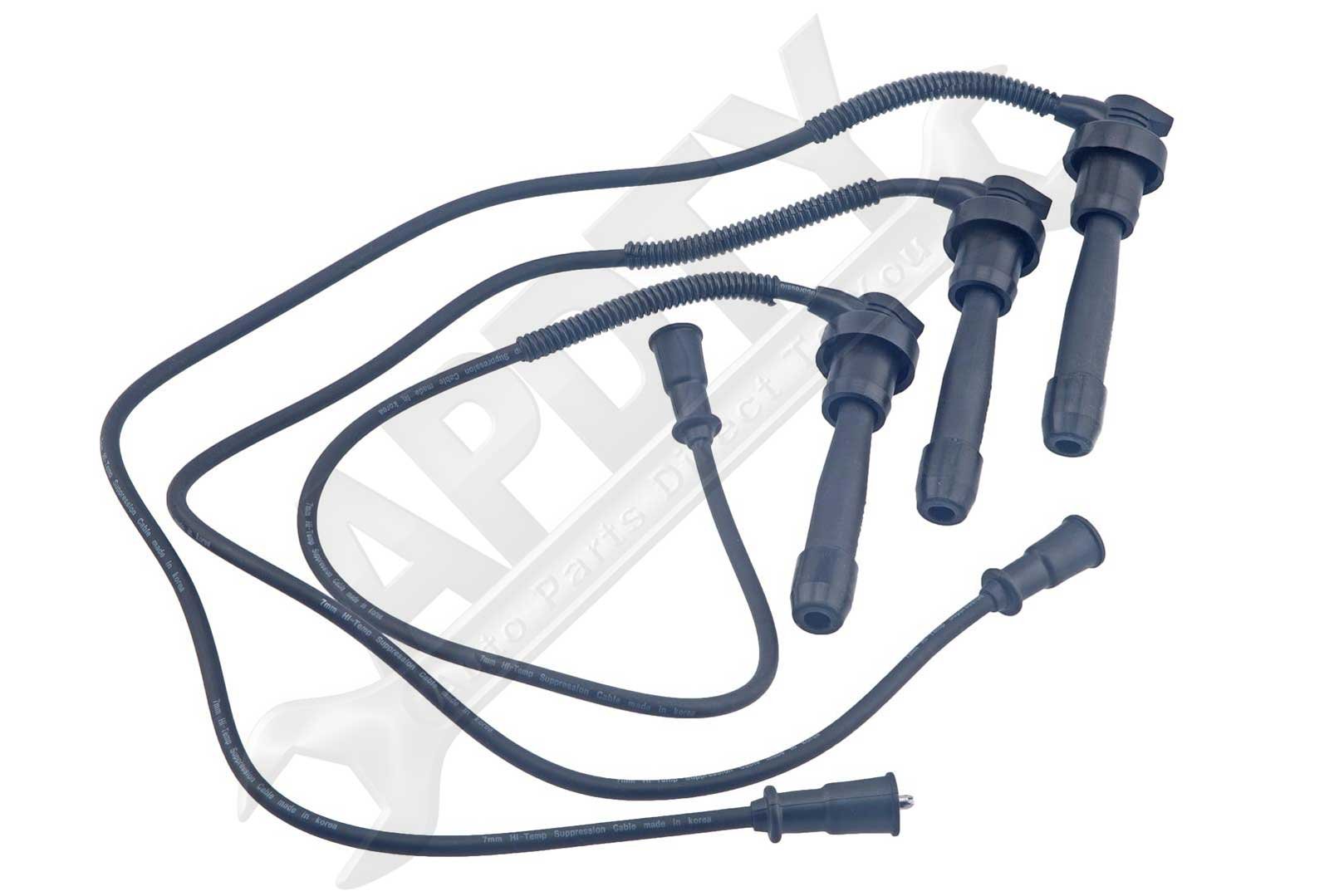 High-Performance 025-0033 Ignition Wire Set for Cars & Trucks - Durable Spark Plug Wires for Smooth Engine Starts - Perfect for DIY Auto Repairs & Engine Upgrades