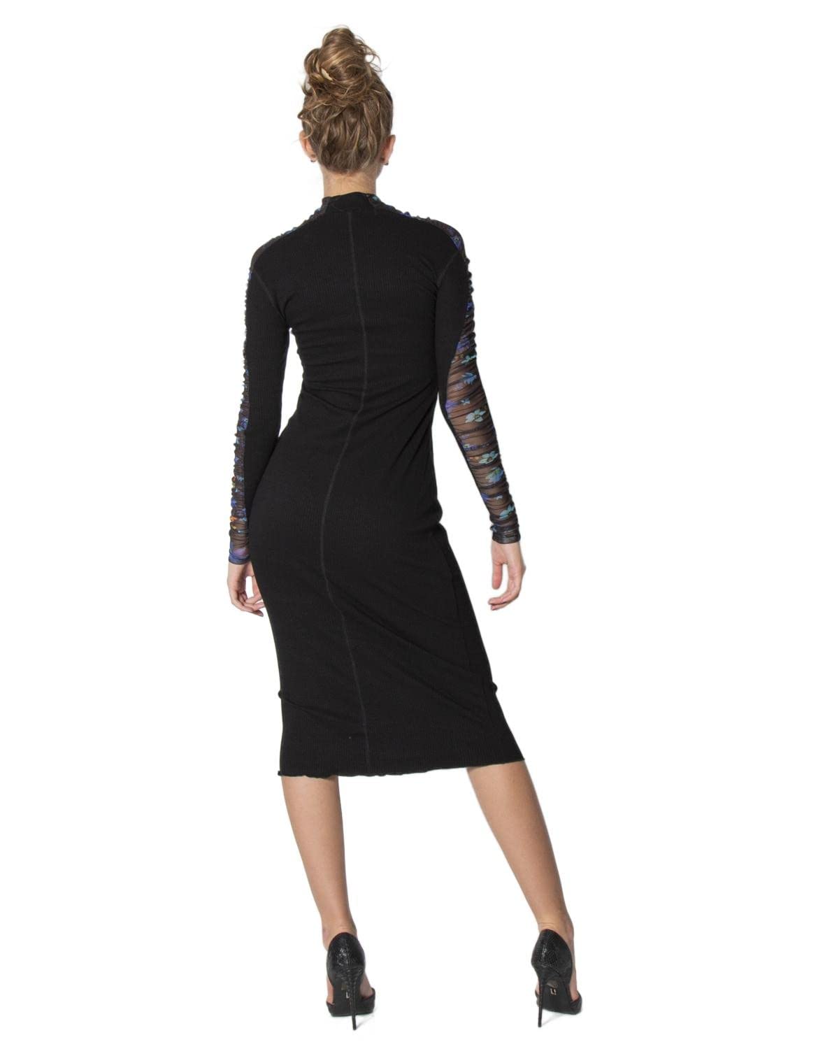 Desigual Women's Long Sleeve Knit Dress - Stylish & Comfortable Fall/Winter Outfit for Work, Party & Casual Wear