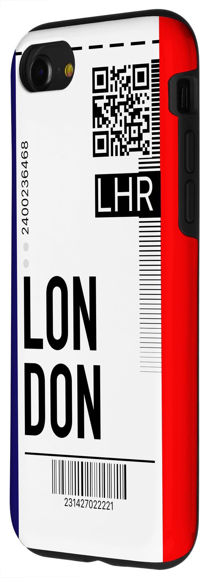 iPhone SE 2020 / 7 / 8 London Air Flight Ticket Phone Case - Stylish Boarding Pass Design for Travel & City Life