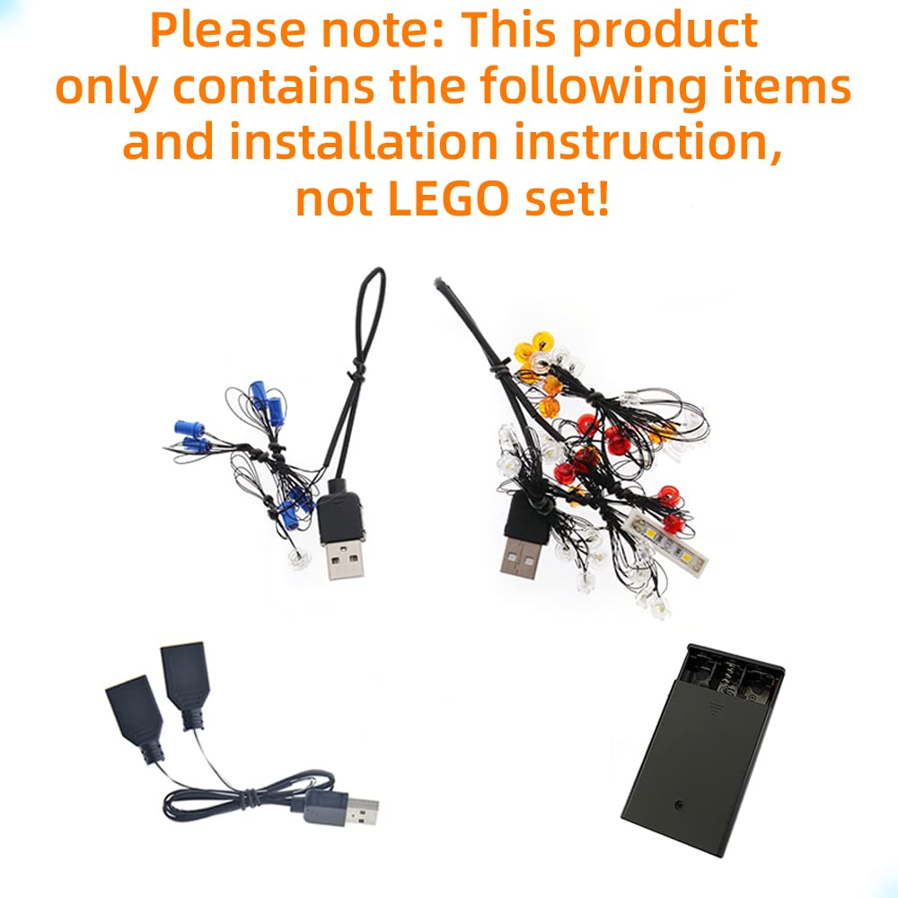 GEAMENT LED Light Kit for LEGO Technic Car Transporter Truck 42098 - Compatible with Vehicle Transport Model (Model Set Not Included) - Perfect for Nighttime Display and Showcase
