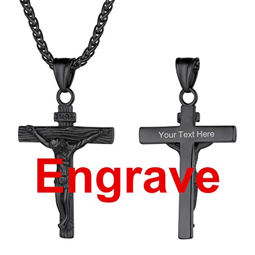 Personalized-Crucifix INRI -Black