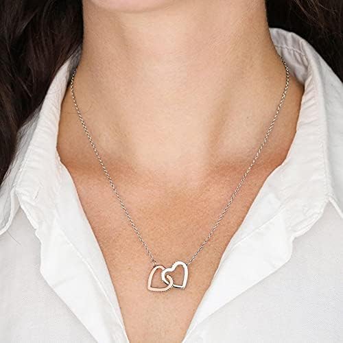 Handmade Sister Necklace - Interlocking Hearts Gift for Best Friend & Bridesmaid | Soul Sister Jewelry
