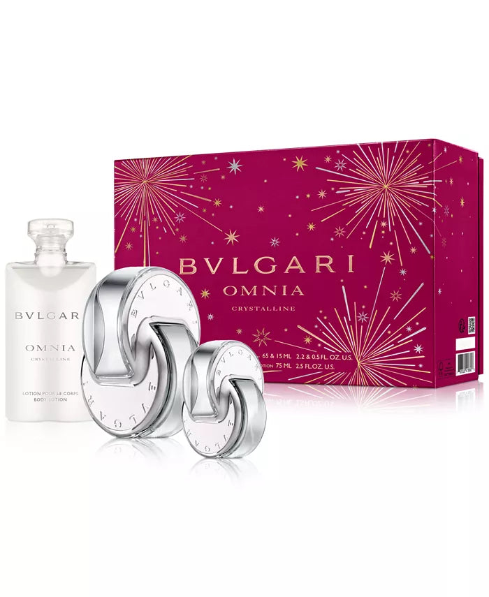 Bvlgari Omnia Crystalline 2.2oz Eau de Toilette for Women - Perfume Gift Set for Her, Daytime & Evening Wear, Romantic Dates & Special Occasions