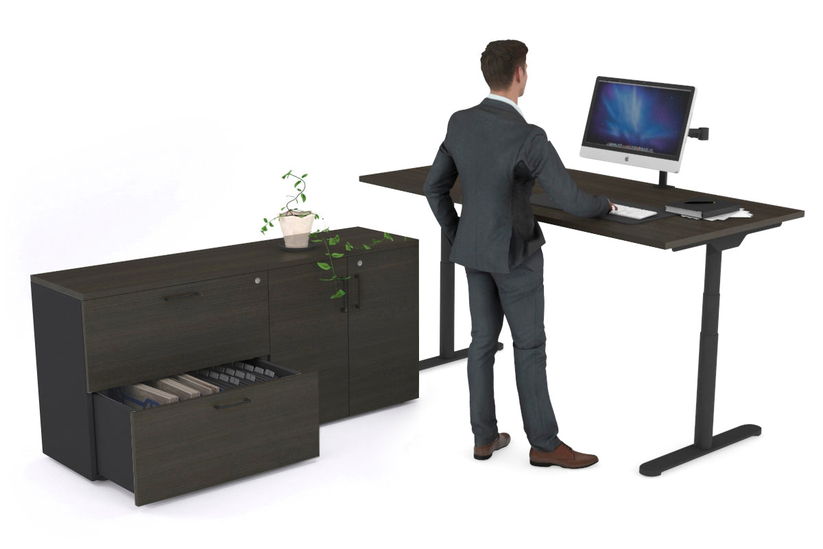 Flexi Premium Height Adjustable Standing Desk - 1800L x 700W Electric Sit Stand Workstation for Home Office, Gaming & Study - Ergonomic Executive Desk for Productivity & Comfort