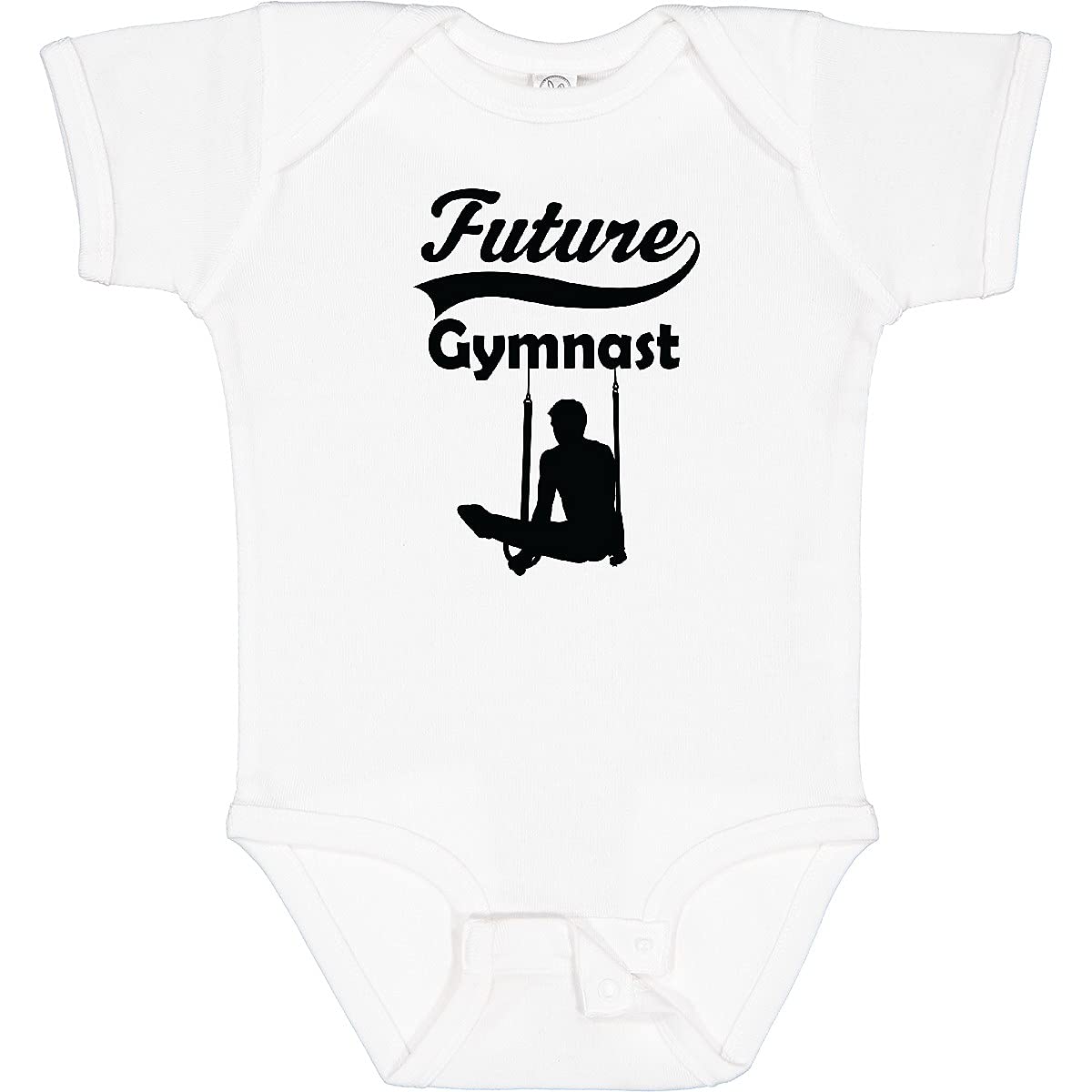 Inktastic Future Gymnast Baby Boy Bodysuit - Soft Cotton Infant Onesie for Newborns & Toddlers - Perfect for Playtime, Gymnastics Class & Cute Photo Shoots