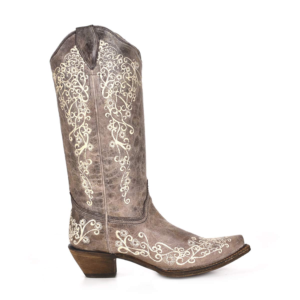 Floral Embroidery Cowboy Boots for Women - Stylish Western Corral Boots for Country Rides, Concerts & Fashion Outfits